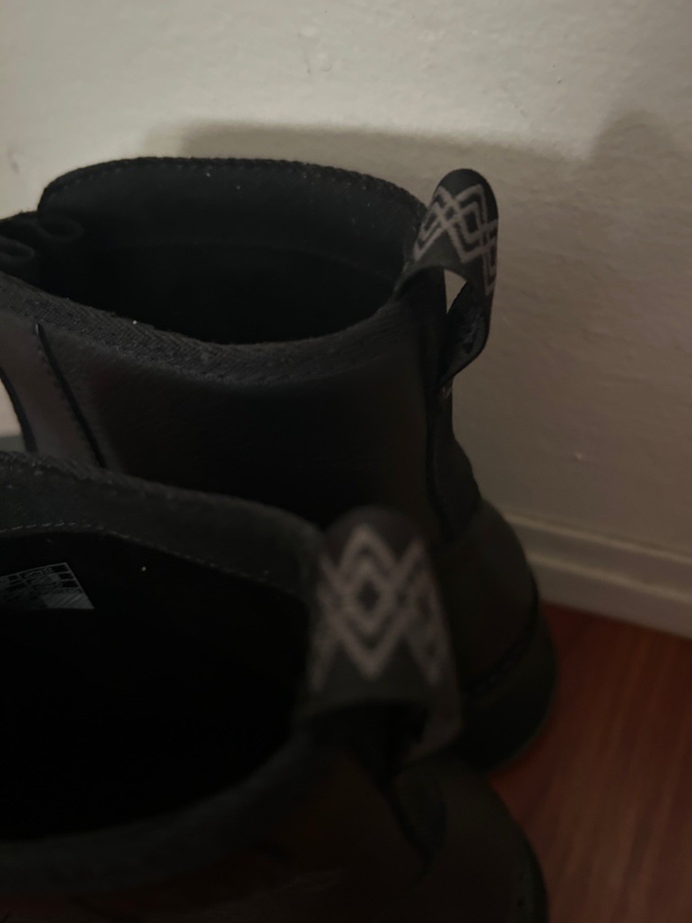 UGG Women's Black Front-Zip Platform Moto Boots - Picture 6 of 8